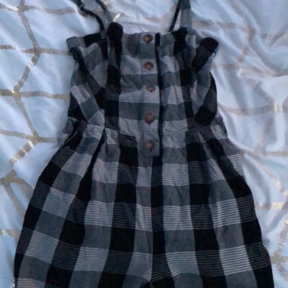 plaid romper